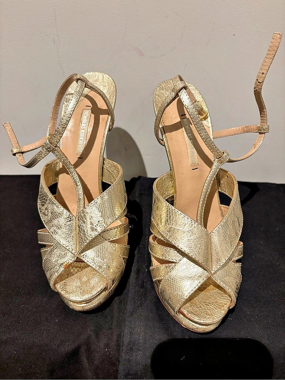 Michael Kors Gold Strappy Heels